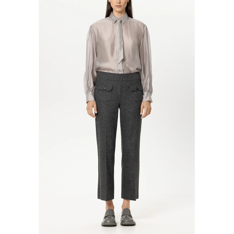 Luisa Cerano Stoffen broek Babyflare aus Punto-Milano anthracite(Image 2)