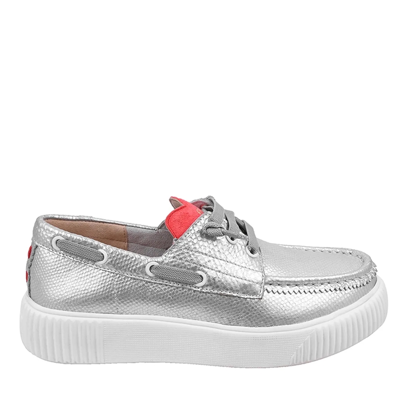 Crickit Slides Halbschuh TINA silber