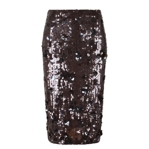 P.A.R.O.S.H. Midi-Röcke Glow Midi Skirt Brown