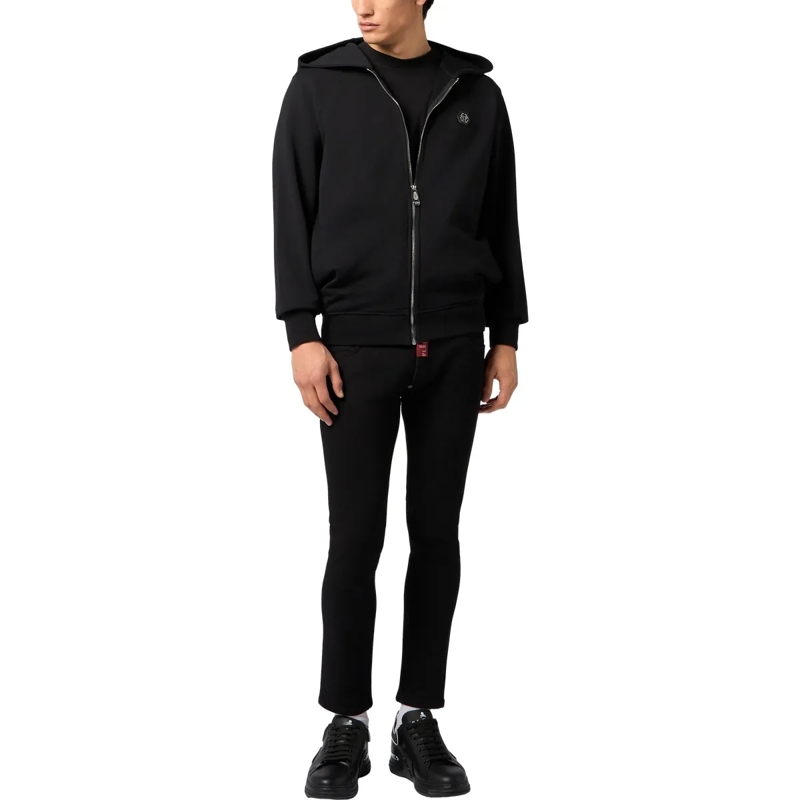 Philipp Plein Top Zip Hoodie Basic schwarz(Image 4)