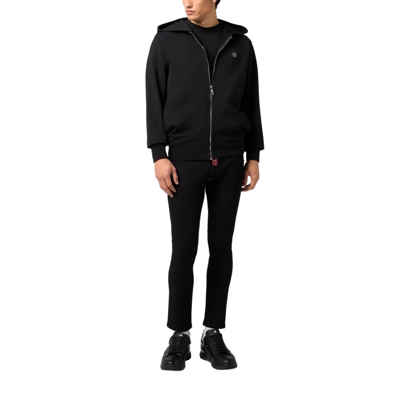 Philipp Plein Sweatshirt Zip Hoodie Basic schwarz(Image 2)