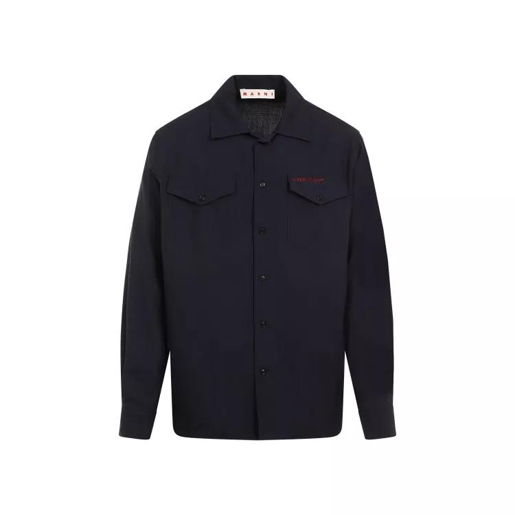 Marni - Virgin Wool Shirt - Größe 48 - black