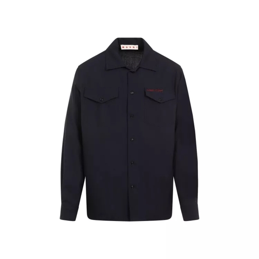 Marni Virgin Wool Shirt Black 