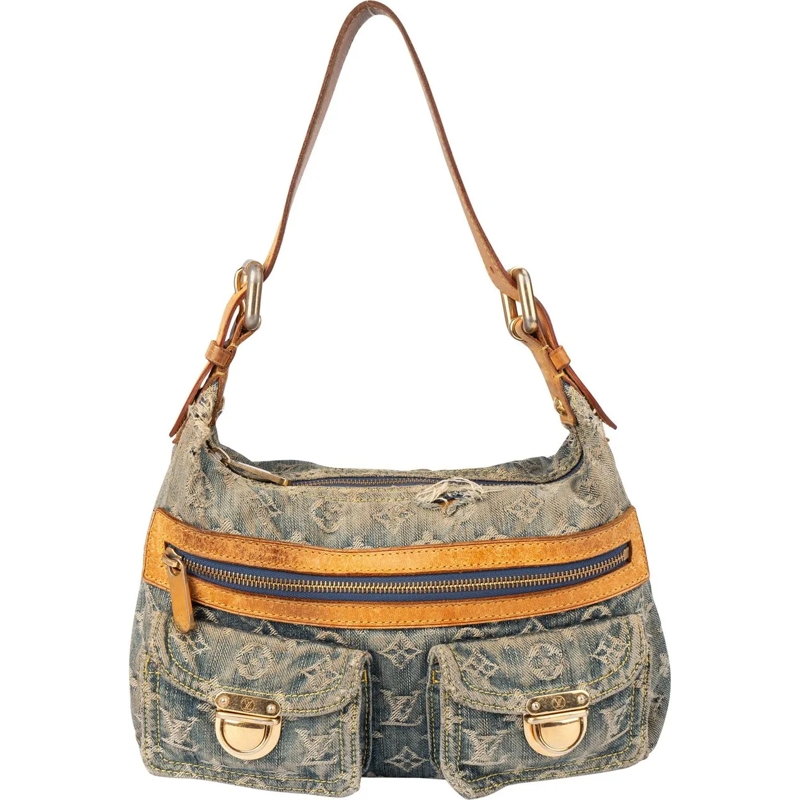 Louis Vuitton Tote Louis Vuitton Denim Monogram Baggy PM Crossbody Ba mehrfarbig