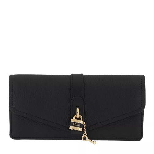 Chloé Aby Wallet Long Black Continental Portemonnee