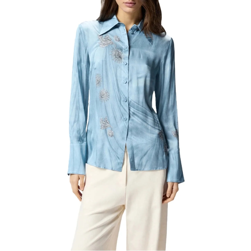 Pinko T-shirt Shirts Cyan blau(Image 5)