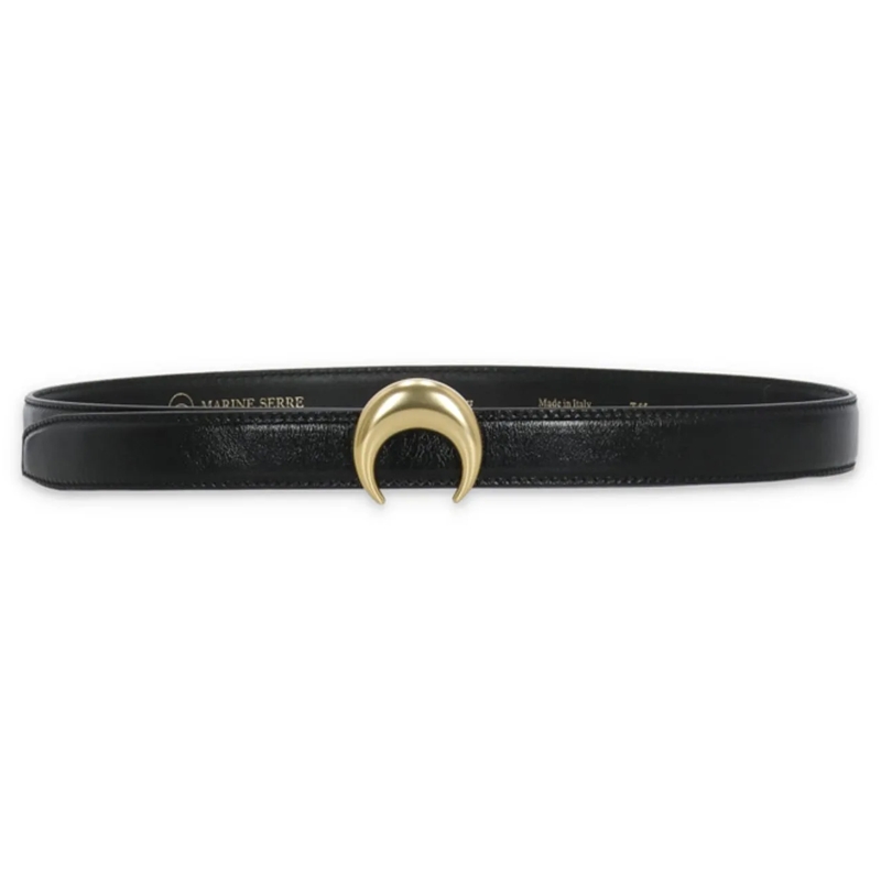 Marine Serre Veste de transition Belts Black schwarz