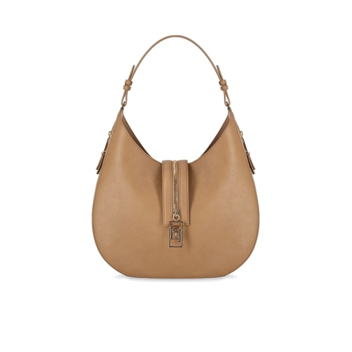 Elisabetta Franchi Boodschappentas ELISABETTA FRANCHI CAMEL SCHULTERTASCHE MIT REISSV beige