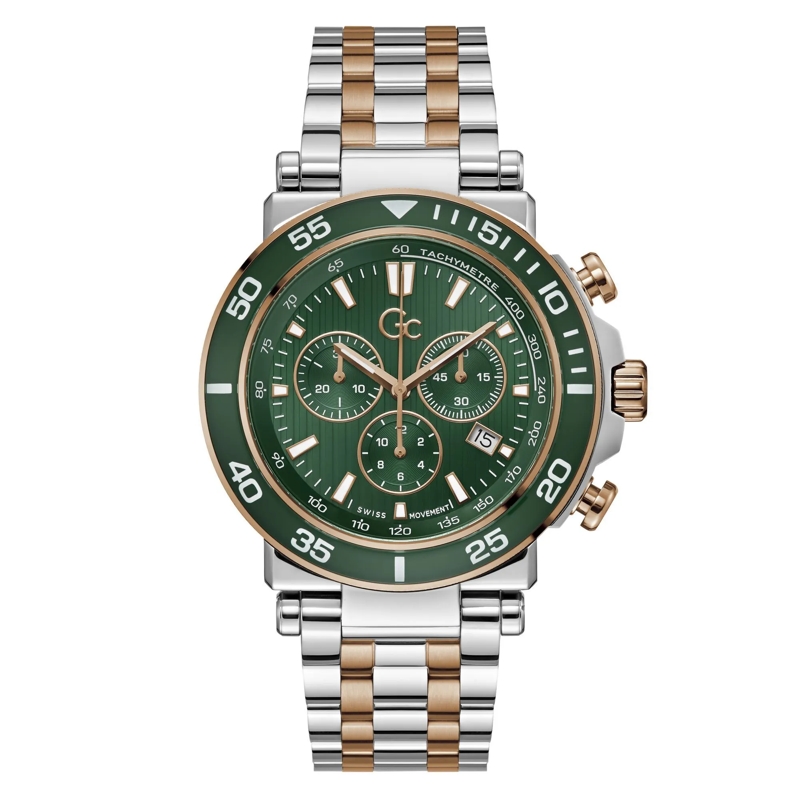 GC Quarzuhr Chronograph Uhr Gc One Sport silber