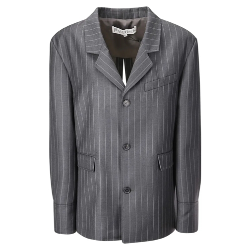 J.W.Anderson Blazer Open Back Tailored Blazer Grey