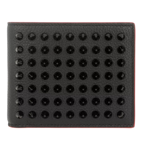 Christian Louboutin Spike Wallet Small Black Bi-Fold Portemonnaie