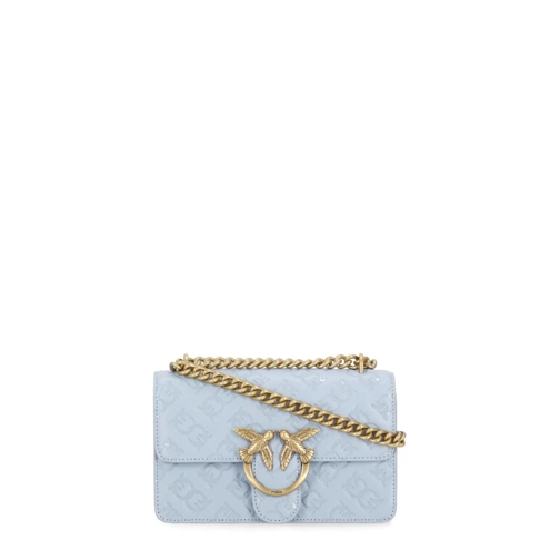 PINKO Schultertasche Love One Ply Mini Bag Blue