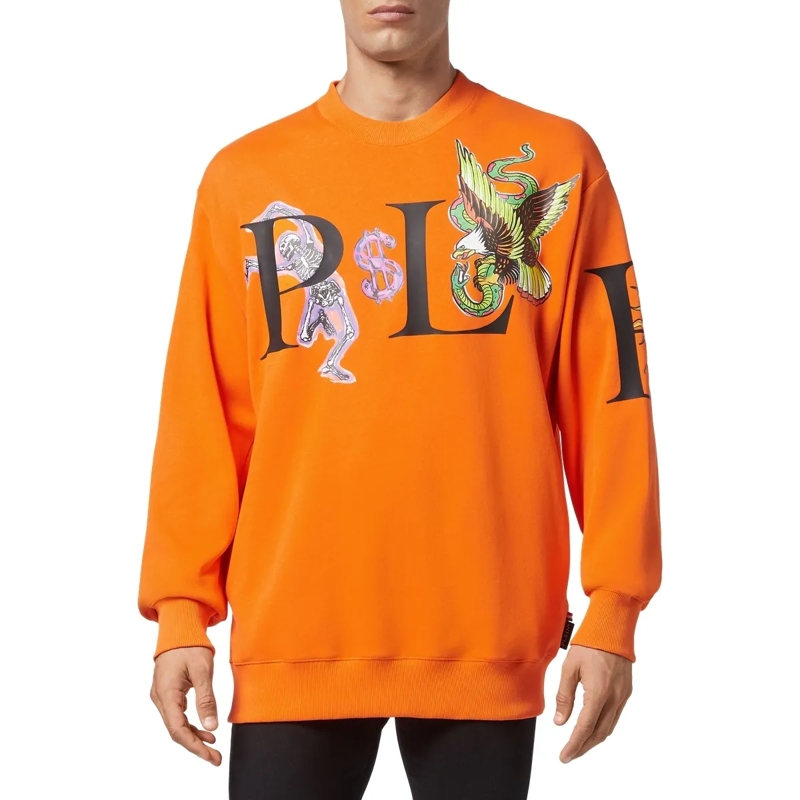 Philipp Plein Top Sweatshirt Tattoo orange(Image 3)