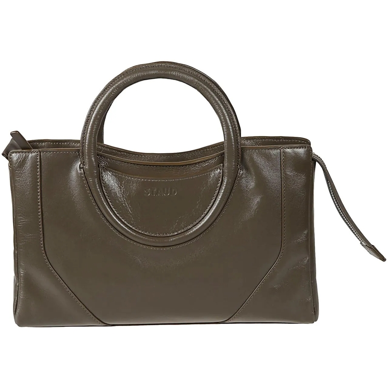 Staud Tote Maude Mini Satchel Bag Brown braun