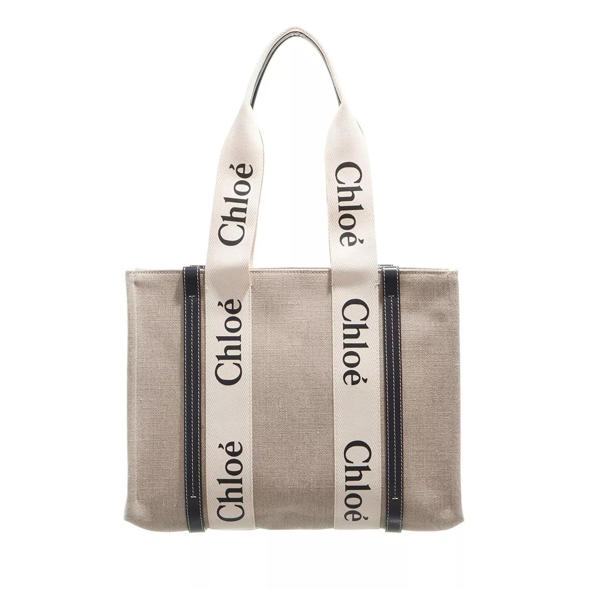 Chloé Women's Beige Shoppers & Totes - Woody - Shoppers & Totes For Unisize
