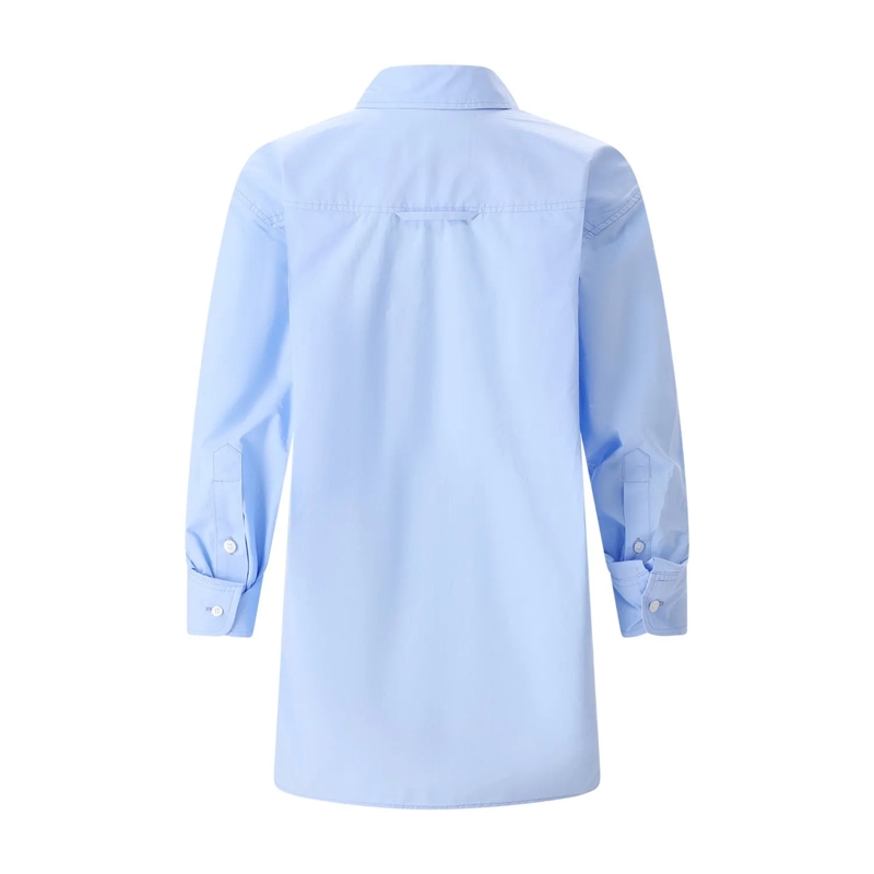 Citizens Of Humanity Bluse Hemdbluse aus Baumwolle blau(Image 2)