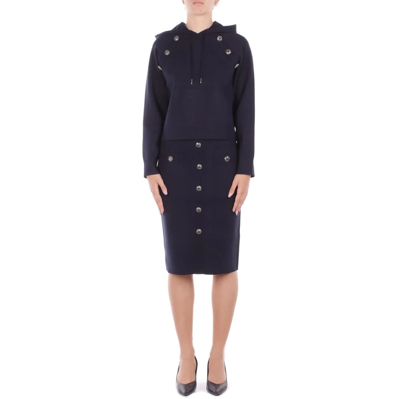 Blugirl Jupe midi Skirts Deep Night dunkelblau