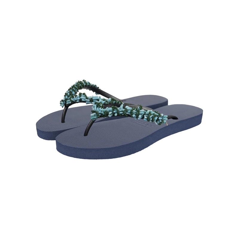 UZURII Flip Flops Zehentrenner Selena Diamond Silver marineblau(Image 2)