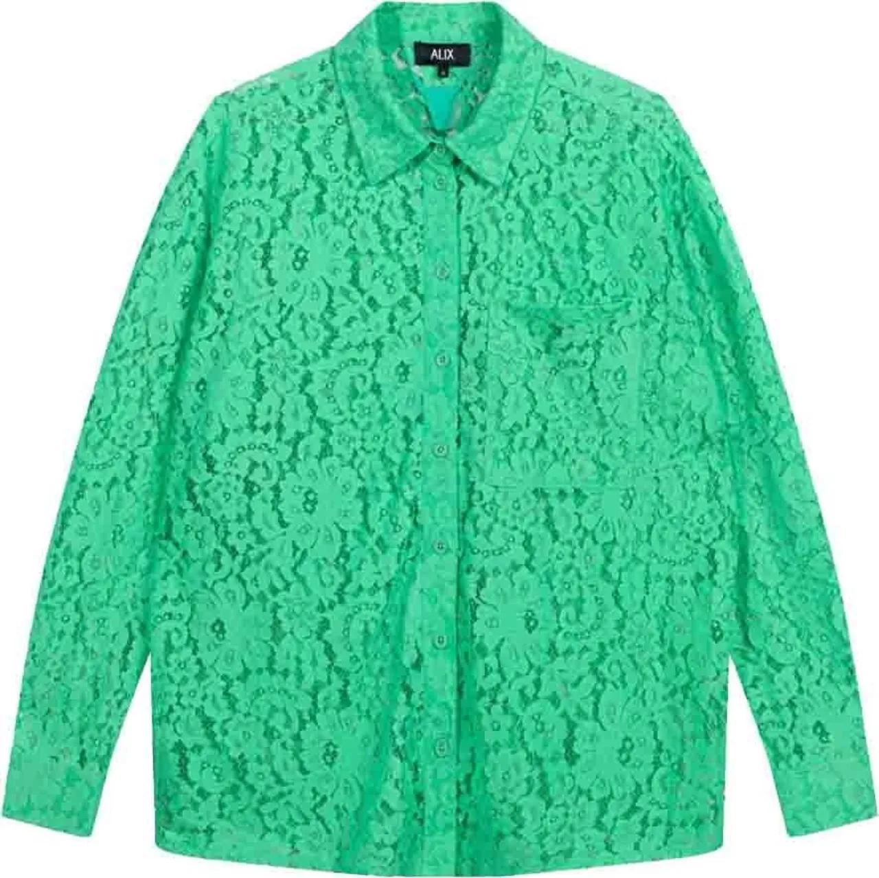 Thumbnail - ALIX - Alix The Label Lace Blouses Groen 2403943592 - Größe XS - grün