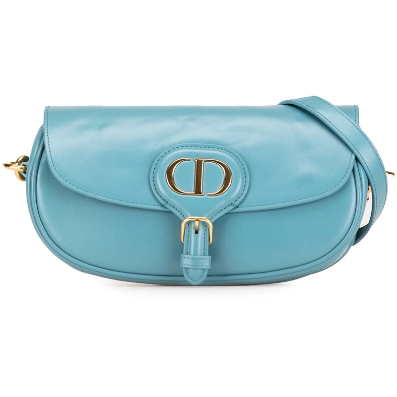 Christian Dior Schultertasche Calfskin Bobby East West Crossbody blau