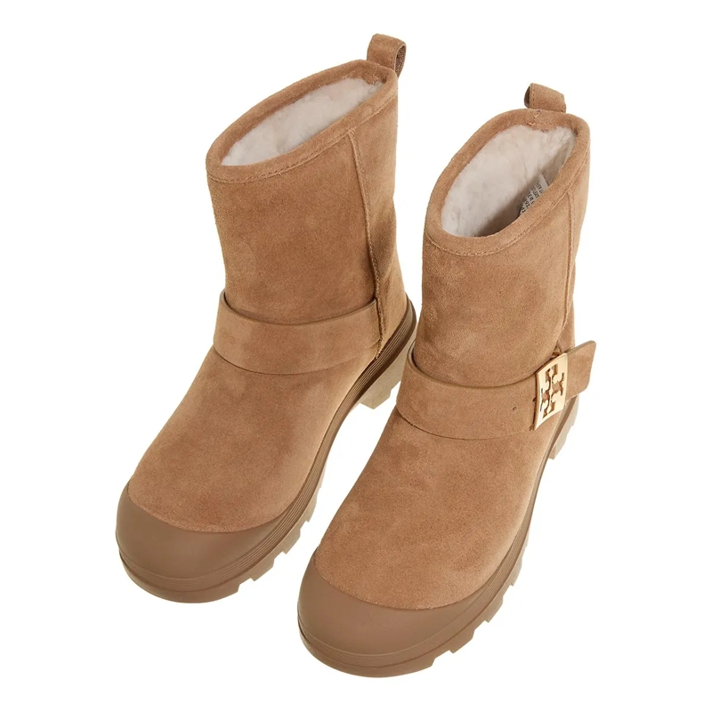 Tory Burch Stiefeletten Mellow Shearling Boot Light Chestnut / Gold(Image 5)