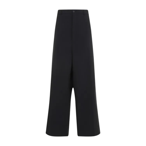 Balenciaga Black Large Fit Pants Black 