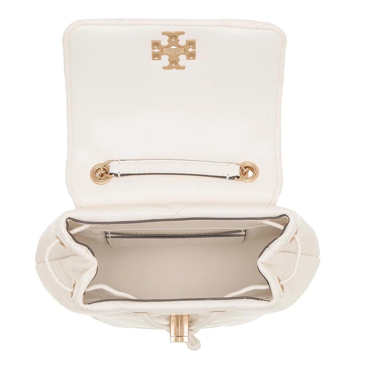 TORY BURCH Rugzakken Kira Diamond Quilt Mini Backpack in wit