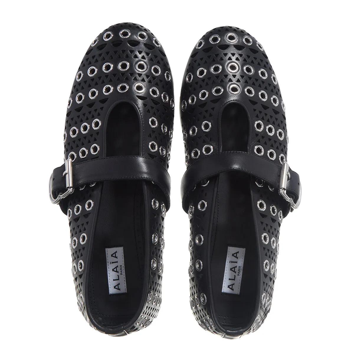 Thumbnail - Alaia Ballerinas - Eyelets Ballet Flats - Gr. 40 (EU) - in Schwarz - für Damen