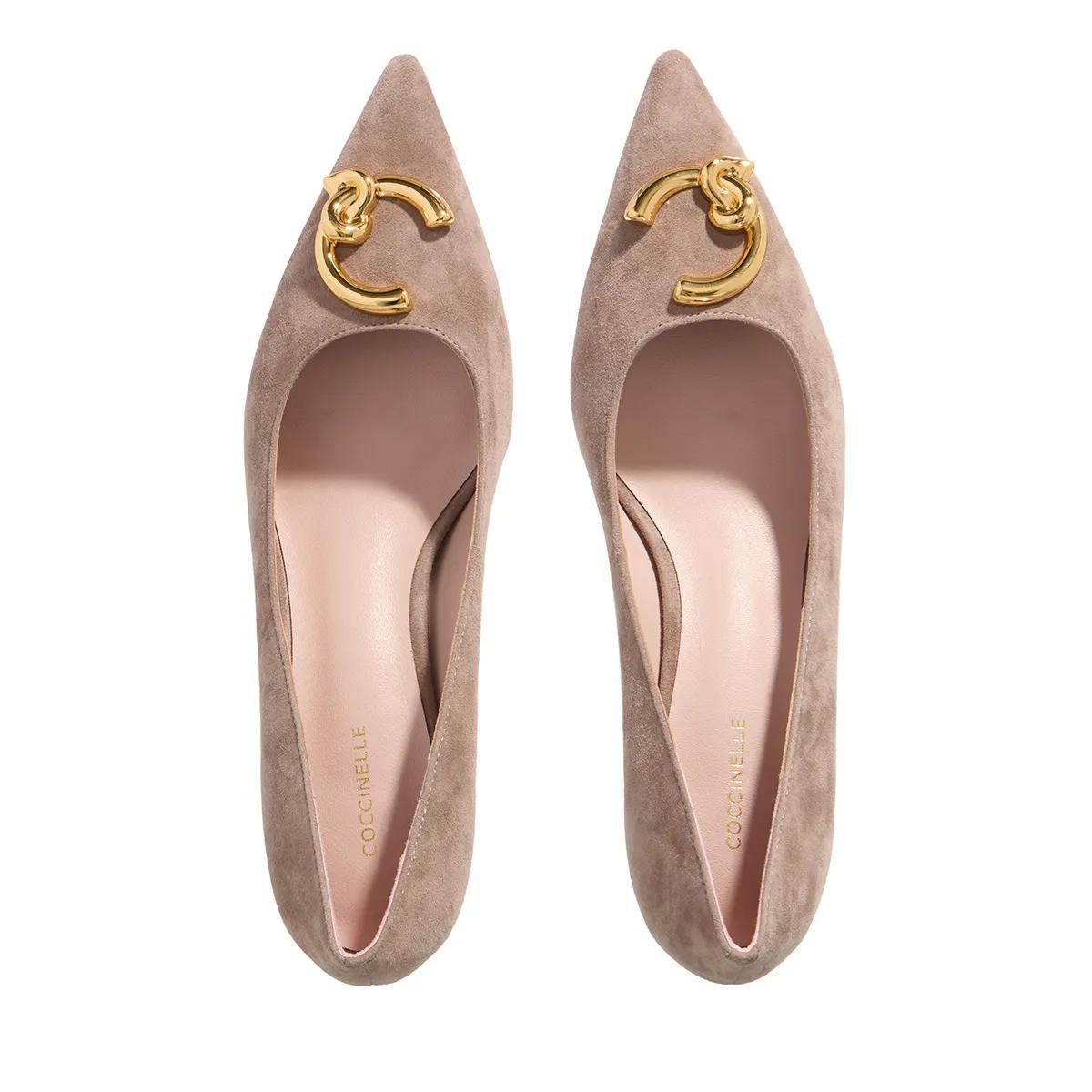 Thumbnail - Coccinelle Sandaletten mit Absatz - Coccinelle C-Me Suede - Gr. 37 (EU) - in Taupe - für Damen