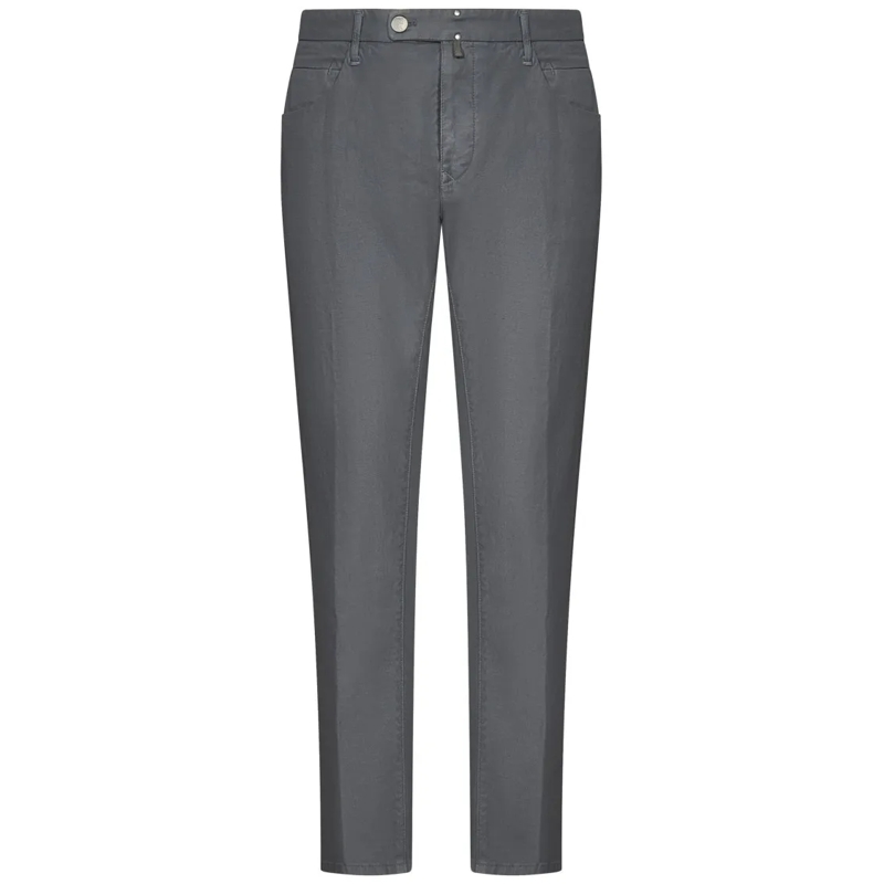 Incotex Jeans Grey Slim-Fit Trousers Grey