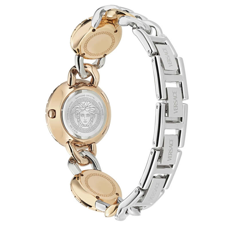 Versace Quarzuhr Quarz-Analoguhr La Greca Stud Icon silber(Image 2)