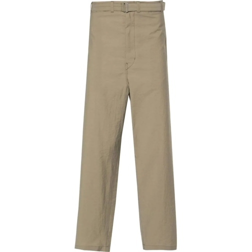 Lemaire Pantalon décontracté Belted Carrot Pants Dusty Khaki mehrfarbig