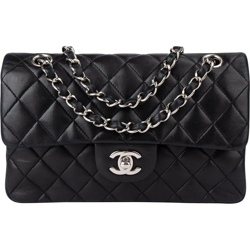 Chanel Tote Chanel Quilted Lambskin Small Double Flap Crossbod schwarz