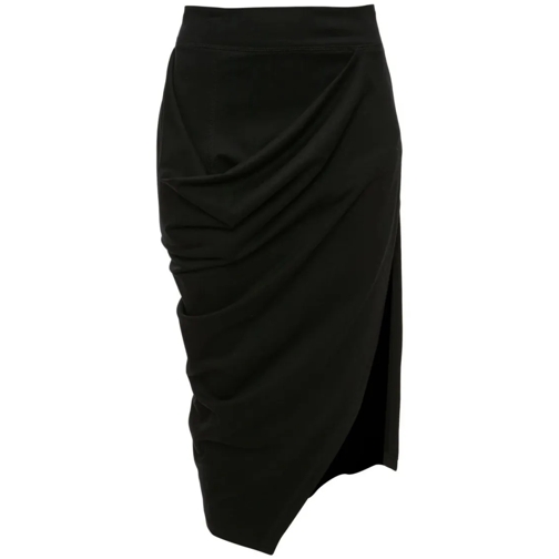 J.W.Anderson Asymmetric Draped Skirt Black Midi-Röcke