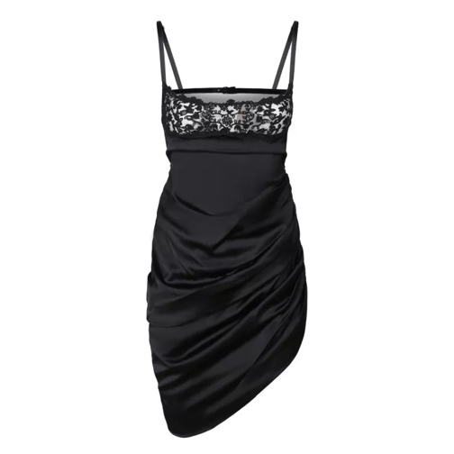 Jacquemus Asymmetric Lingerie Dress Black 