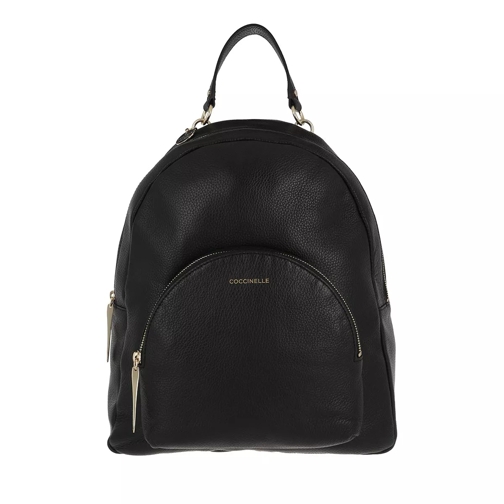 Coccinelle Backpack Grained Leather Noir Backpack