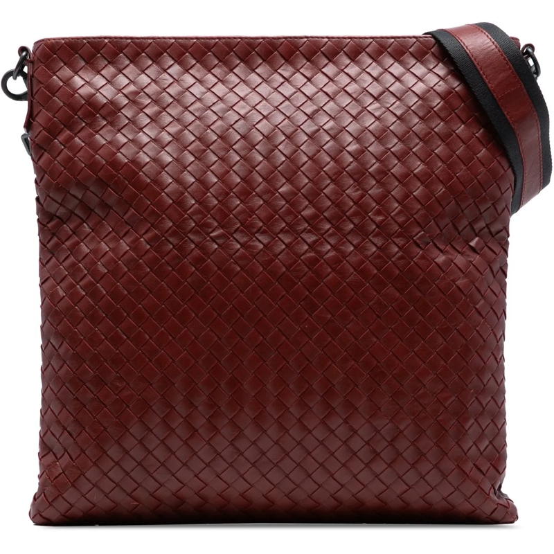 Bottega Veneta Schultertasche Nappa Intrecciato Crossbody rot
