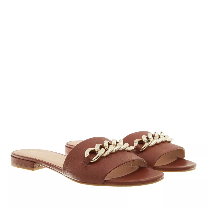 AIGNER Slides Shirley 23 Sandals Cognac