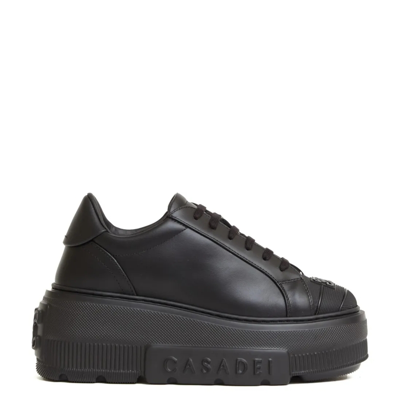 Casadei Lage-top sneaker Salen Sneakers In Black Leather Black
