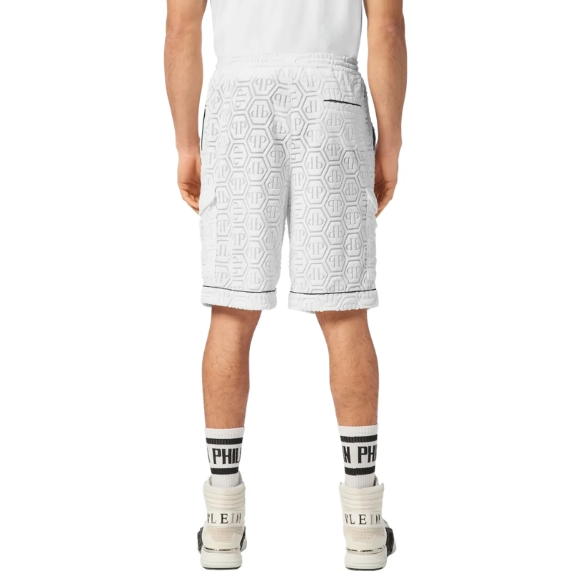 Philipp Plein Shorts Kurze Hosen Monogram weiss(Image 2)