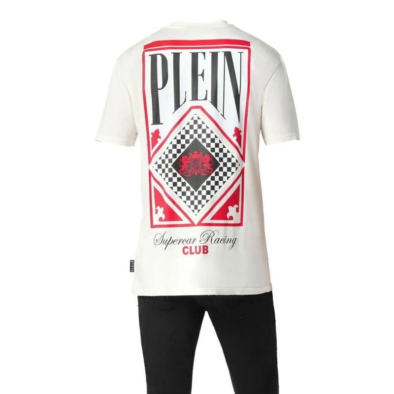 Philipp Plein T-Shirt T-Shirt Racing weiss