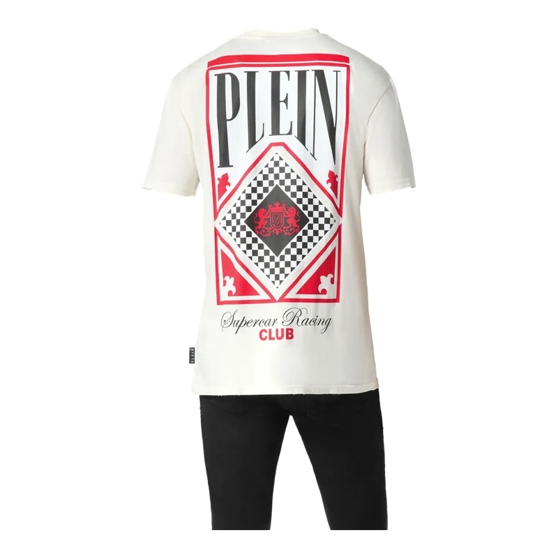 Philipp Plein T-Shirt T-Shirt Racing weiss(Image 7)