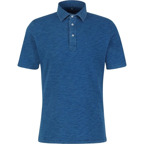 Brunello Cucinelli T-Shirts Cotton Knit Polo blau