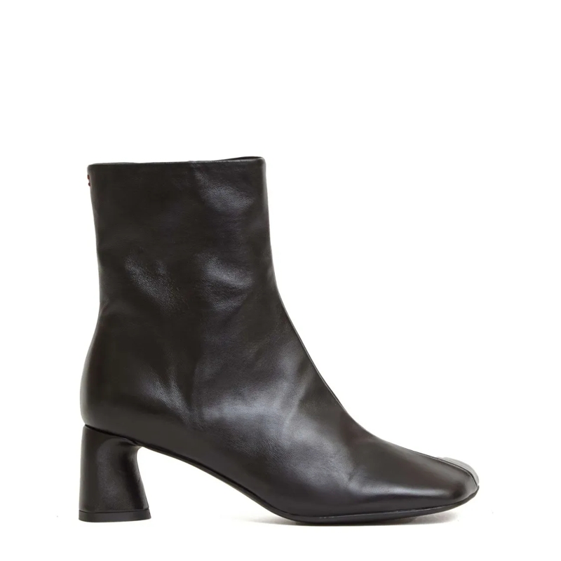 Halmanera Laarzen Black Leather Ankle Boots Black