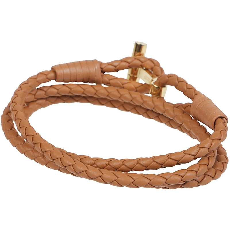 Tom Ford Armband T Wrap Woven Bracelet Brown braun