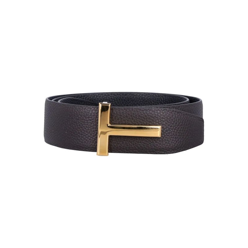 Tom Ford Gürtel Grain Leather Icon Belt Black