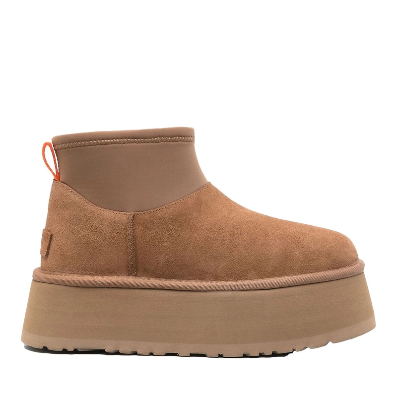 UGG Stiefel W Classic Mini Dipper Boots - Leather - Brown Brown