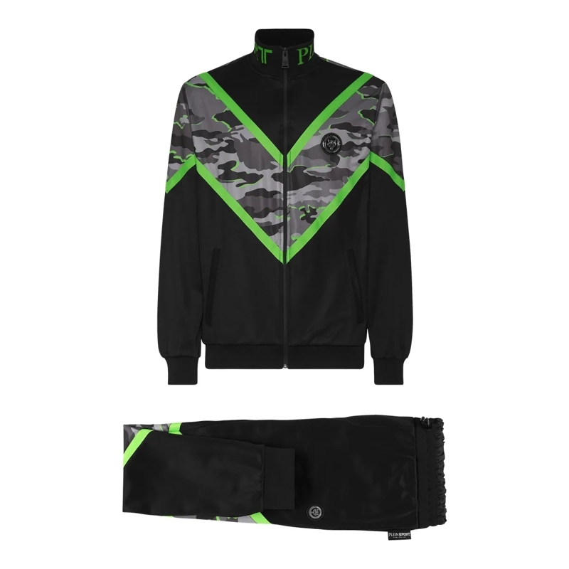 Plein Sport Jogginghose Jogginganzug Camouflage schwarz