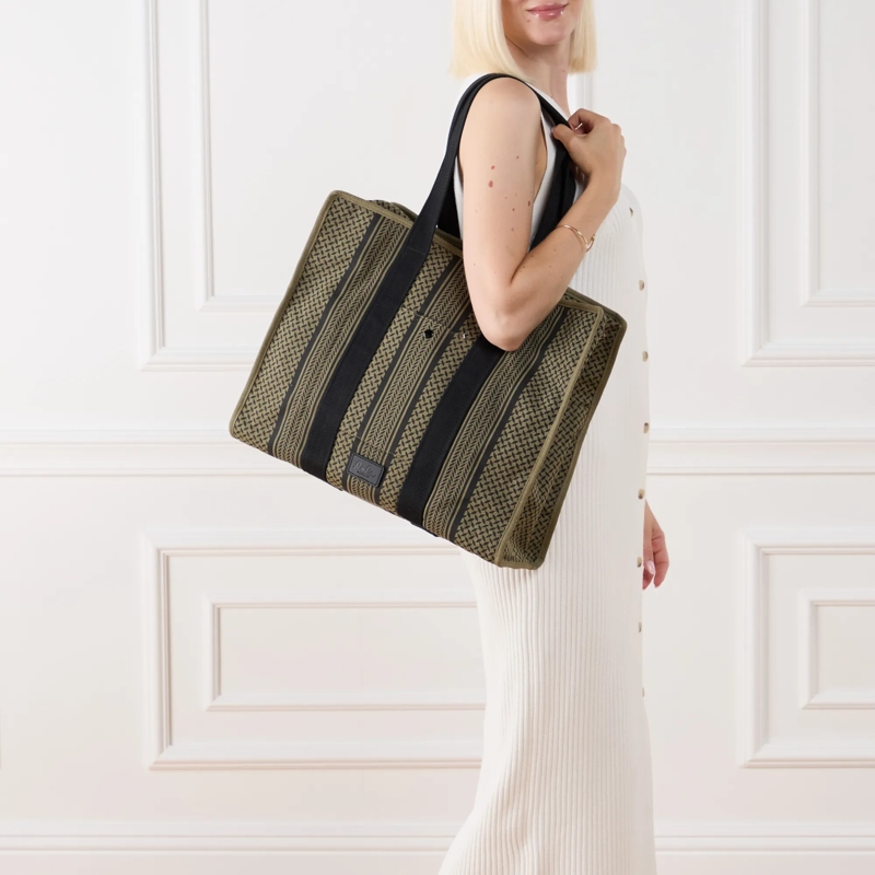 Lala Berlin Shopper Shopper Mason Olive/Black(Image 2)