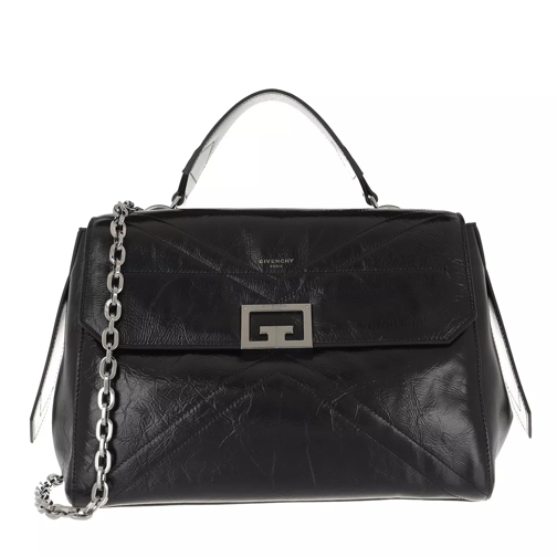 Givenchy Medium ID Crossbody Bag Aged Leather Black Schooltas